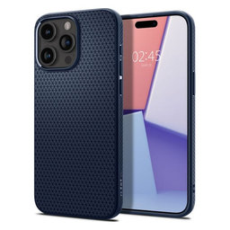 Spigen - Puzdro Liquid Air pre iPhone 15 Pro Max, navy blue