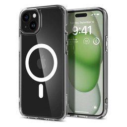 Spigen - Tok Ultra Hybrid á MagSafe-el - iPhone 15 Plus, fehér