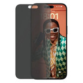 PanzerGlass - Geam Securizat UWF Privacy cu aplicatorul pentru iPhone 15 Pro Max, negru