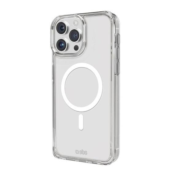 SBS - Caz Light Mag s MagSafe pentru iPhone 15 Pro Max, transparent