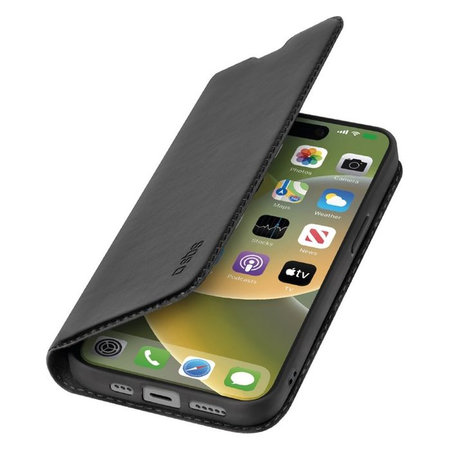 SBS - Caz Book Wallet Lite pentru iPhone 15 Plus, negru