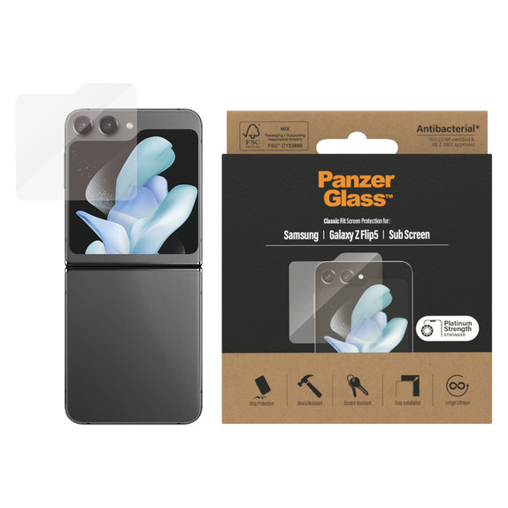 Sticlă securizată AB pentru Samsung Galaxy Z Flip5 5G, Transparent, PanzerGlass