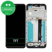 LG K41S - Ecran LCD + Sticlă Tactilă + Ramă (Black) TFT