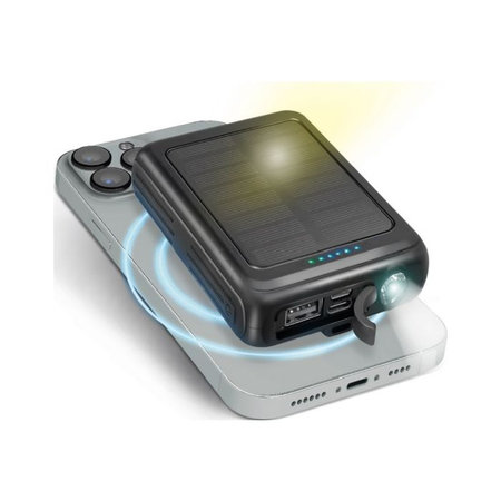 SBS - MagSafe PowerBank Solar 5000 mAh, negru