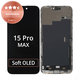 Ecran pentru iPhone 15 Pro Max, Sticlă tactilă cu ramă, Refurbished