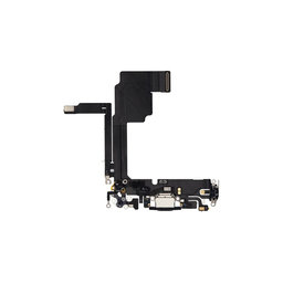 Apple iPhone 15 Pro - Conector de Încărcare + Cablu Flex (Black Titanium)