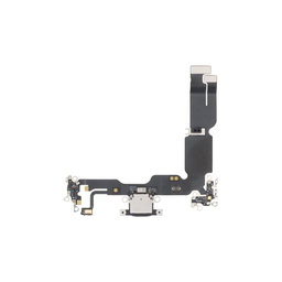 Apple iPhone 15 Plus - Conector de Încărcare + Cablu Flex (Black)