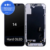 Ecran Hard OLED pentru iPhone 14, Sticlă tactilă cu ramă, FixPremium