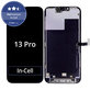 Ecran In-Cell FHD pentru iPhone 13 Pro, Sticlă tactilă cu ramă, FixPremium