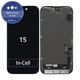 Ecran In-Cell FHD pentru iPhone 15, Sticlă tactilă cu ramă, FixPremium