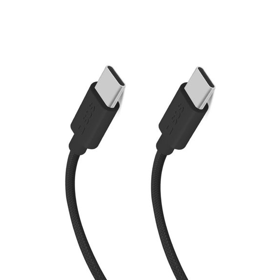 SBS - Cablu USB-C/USB-C, 60W, PD, 1.5m, negru