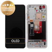 Asus Zenfone 10 - Ecran LCD + Sticlă Tactilă + Ramă (Comet White) - B90AI00M2-R20010 Genuine Service Pack