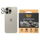 Protecție lentile cameră Hoops pentru iPhone 15 Pro/15 Pro Max, Natural Titanium, PanzerGlass