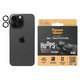 Protecție lentile cameră Hoops pentru iPhone 15 Pro/15 Pro Max, Black Titanium, PanzerGlass