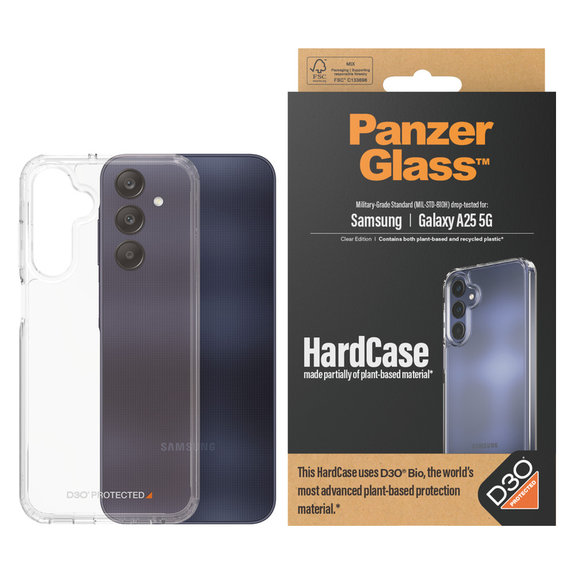 Caz HardCase D3O pentru Samsung Galaxy A25 5G, Transparent, PanzerGlass