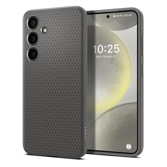 Spigen - Caz Liquid Air pentru Samsung Galaxy S24, Granite Gray
