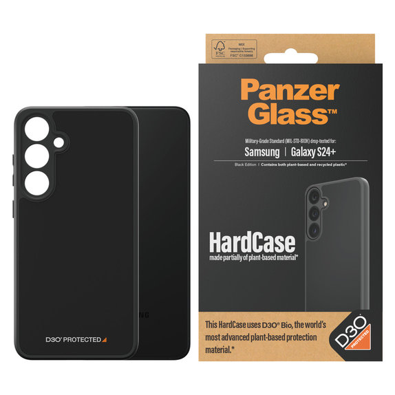 Caz HardCase D3O pentru Samsung Galaxy S24+, Negru, PanzerGlass