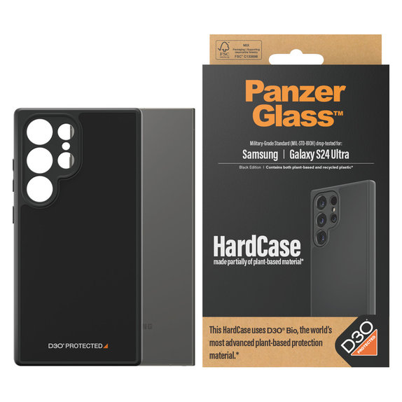 Caz HardCase D3O pentru Samsung Galaxy S24 Ultra, Negru, PanzerGlass