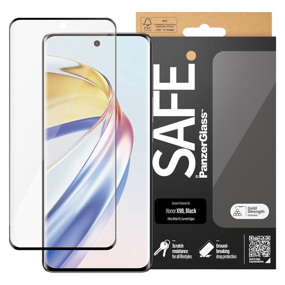 Sticlă securizată UWF pentru Honor Magic6 Lite, Negru, SAFE by PanzerGlass