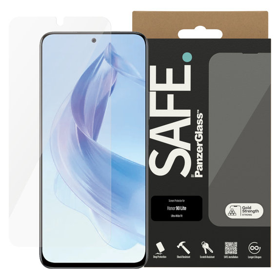 Sticlă securizată UWF pentru Honor 90 Lite, Negru, SAFE by PanzerGlass