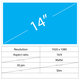 14 LCD Slim Mat 30 pin Full HD Fără mânere