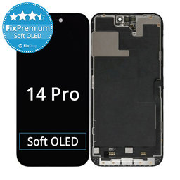 Apple iPhone 14 Pro - Ecran LCD + Sticlă Tactilă + Ramă Soft OLED FixPremium
