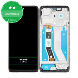 Motorola Moto G73 - Ecran LCD + Sticlă Tactilă + Ramă (Black) TFT
