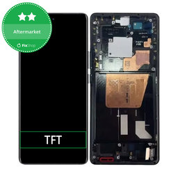 Vivo X80 Pro 5G V2185A V2145 - Ecran LCD + Sticlă Tactilă + Ramă (Cosmic Black) TFT