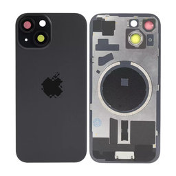 Apple iPhone 15 - Sticlă pentru carcasa din spate cu piese mici (Black)