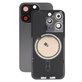 Apple iPhone 15 Pro - Sticlă pentru carcasa din spate cu piese mici (Black Titanium)