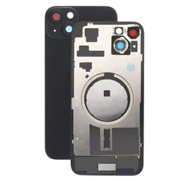 Apple iPhone 15 Plus - Sticlă pentru carcasa din spate cu piese mici (Black)