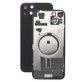Apple iPhone 15 Plus - Sticlă pentru carcasa din spate cu piese mici (Black)