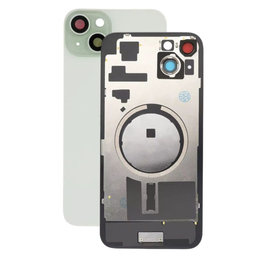Apple iPhone 15 Plus - Sticlă pentru carcasa din spate cu piese mici (Green)