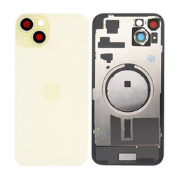 Apple iPhone 15 Plus - Sticlă pentru carcasa din spate cu piese mici (Yellow)