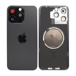 Apple iPhone 15 Pro Max - Sticlă pentru carcasa din spate cu piese mici (Black Titanium)