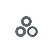 Apple iPhone 15 Pro Max - Sticlă Cameră Spate cu Ramă (Blue Titanium) - 3buc