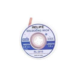 Relife RL-3515 - Fitil de Lipit Pentru Îndepărtarea Excesului de Tablă (3mm)