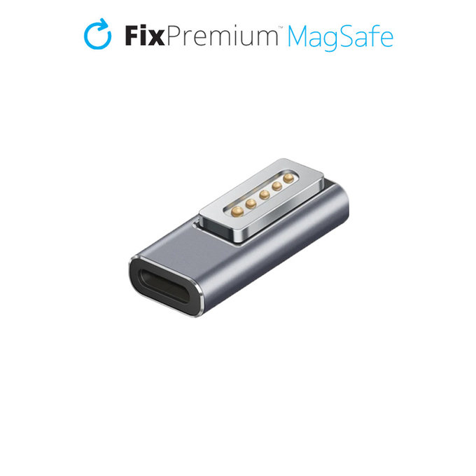 FixPremium - Reducere USB-C - MagSafe 1, strieborná