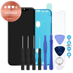 Apple iPhone 11 - Ecran LCD + Sticlă Tactilă + Ramă Refurbished + Autocolant sub LCD + Geam securizat + Set de Unelte - Multipack