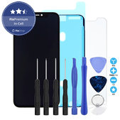 Ecran In-Cell pentru iPhone X, Sticlă tactilă cu ramă, Adeziv (Adhesive), Sticlă temperată, Unelte, FixPremium