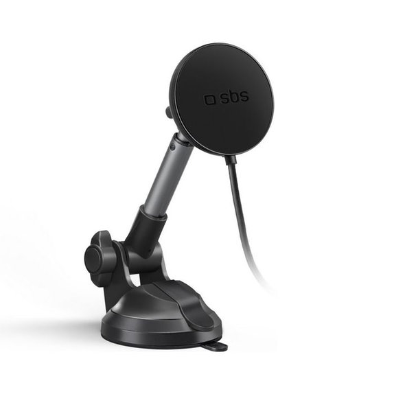 SBS - Suport auto cu brat & MagSafe, 15W, negru
