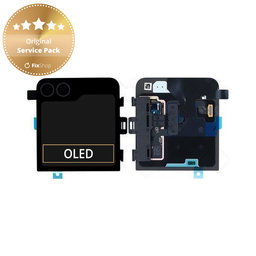 Samsung Galaxy Z Flip 6 F741B - Ecran LCD + Sticlă Tactilă + Ramă (Extern) (Crafted Black) - GH97-30012E Genuine Service Pack
