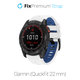 FixPremium - Curea din silicon bicolor pentru Garmin (QuickFit 22mm), alb