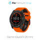 FixPremium - Curea din silicon bicolor pentru Garmin (QuickFit 26mm), portocaliu