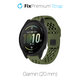 FixPremium - Curea universală din silicon pentru Garmin (20mm), verde