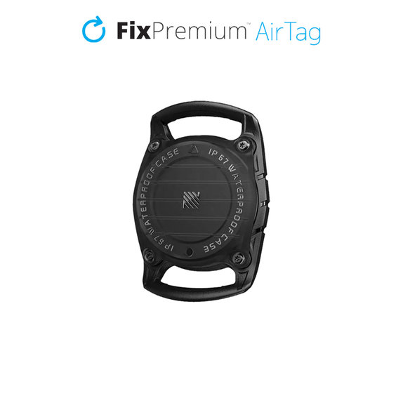 FixPremium - Zgardă AirTag pentru câini și pisici, neagră