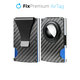 FixPremium - Portofel AirTag Carbon cu clip, negru