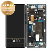 Motorola Edge 50 Ultra - Ecran LCD + Sticlă Tactilă + Ramă (Forest Grey) - 5D68C24483 Genuine Service Pack