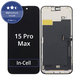Ecran In-Cell FHD pentru iPhone 15 Pro Max, Sticlă tactilă cu ramă, FixPremium