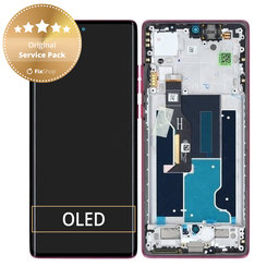 Motorola Edge 50 Fusion - Ecran LCD + Sticlă Tactilă + Ramă (Hot Pink) - 5D68C24345 Genuine Service Pack